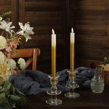 Gold Gradient Flameless LED Taper Candles